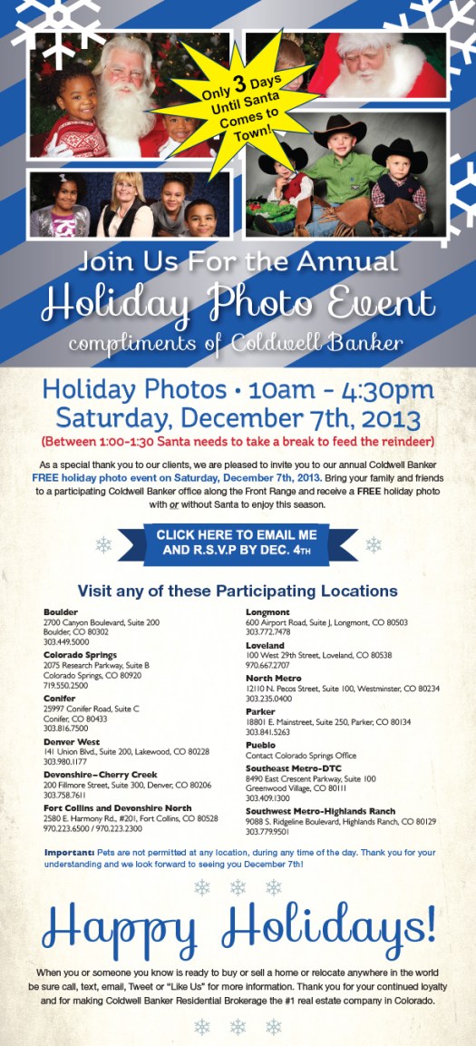 *** Santa Photo day is in just 3 days! ***